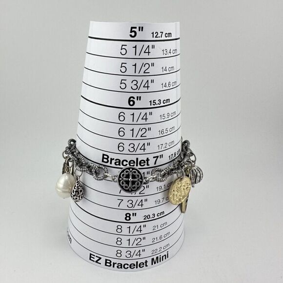 Chico's Charm Bracelet Faux Pearl Gold Tone - Picture 8 of 8